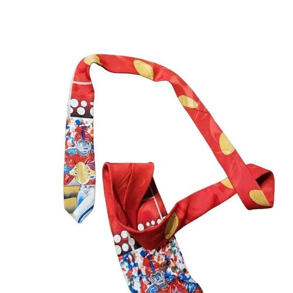 Izzy Football Tie Sports Specialty Necktie Coachs - Picture 4 of 5